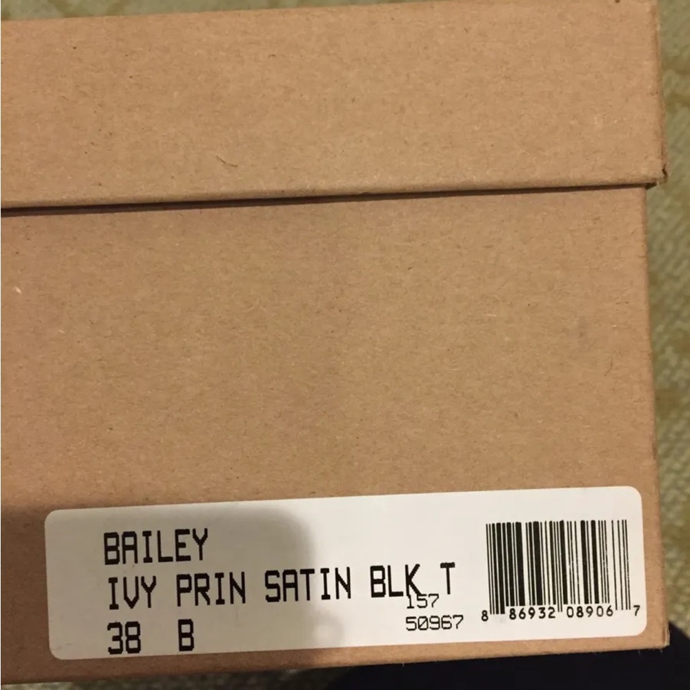 Tabitha Simmons Bailey Floral Printed Satin Sandals Green Ivy Print Black Box - Picture 7 of 8